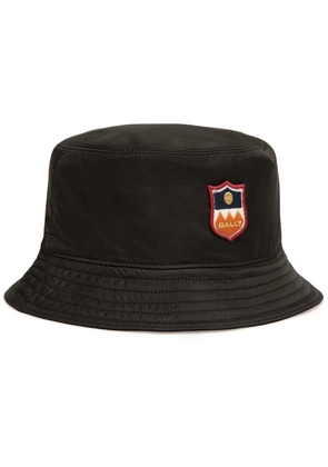 Bally logo-appliqué bucket hat - Black