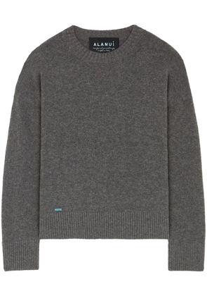 Alanui crew-neck cashmere-silk blend jumper - Grey