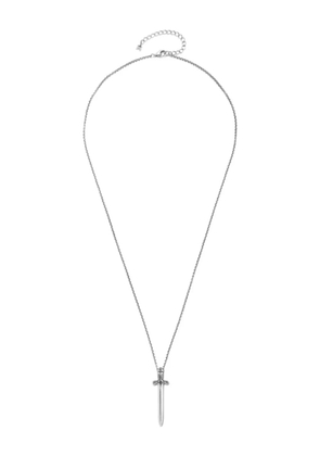 Mateo sword-pendant necklace - Silver