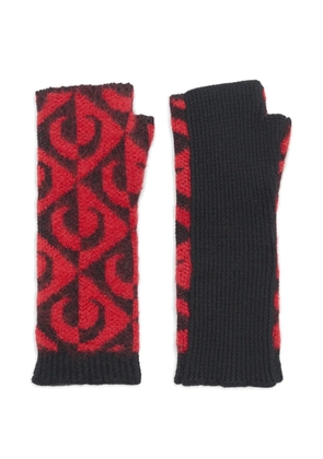Marine Serre Moon fingerless gloves - Red