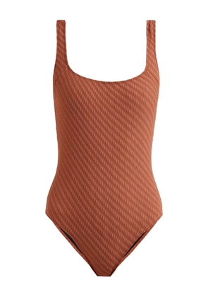 Solid & Striped The Daisy textured swimsuit - Brown