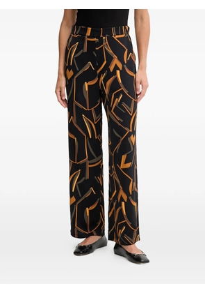 Joseph Ribkoff geometric-pattern trousers - Black