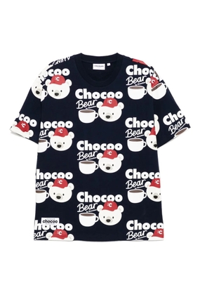 CHOCOOLATE graphic-print T-shirt - Blue