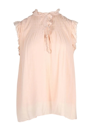 Ba&Sh shirred ruffle blouse - Pink