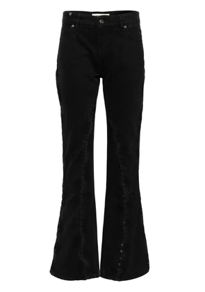 Y/Project side hook flared jeans - Black