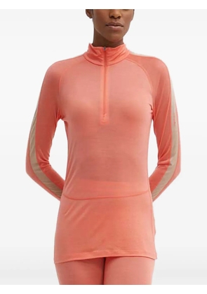 icebreaker zip striped top - Orange