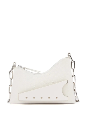 Maison Margiela Snatched leather mini bag - White