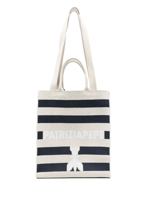 Patrizia Pepe striped tote bag - Neutrals