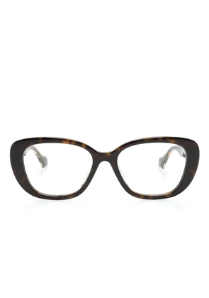 Gucci Eyewear cat-eye frame glasses - Brown