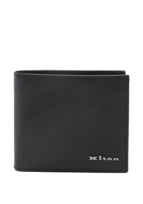 Kiton leather wallet - Black