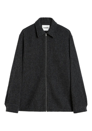 Jil Sander zip-front collar jacket - Grey