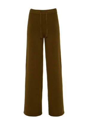 Yves Salomon knit wide-leg trousers - Green