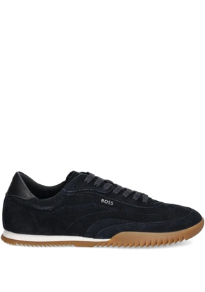 BOSS leather low-top sneakers - Blue