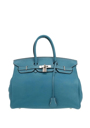 Hermès Pre-Owned 2007 Birkin 35 leather tote bag - Blue