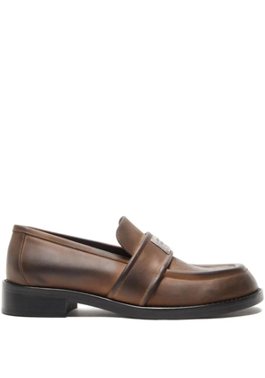 Acne Studios leather loafers - Brown