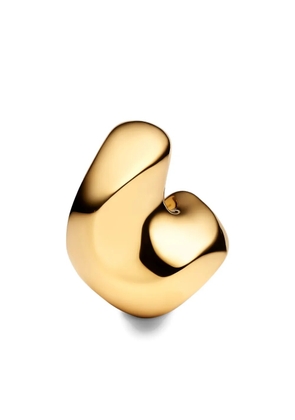 Maria Black Saddle Earring Medium - Gold