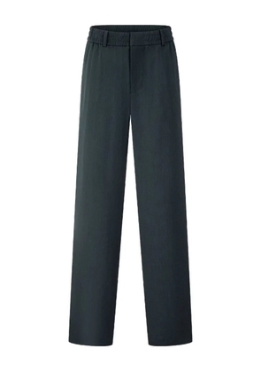 Shanghai Tang elastic-waist wool trousers - Green