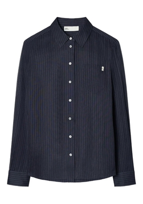 Tory Burch pinstripe button-up shirt - Blue