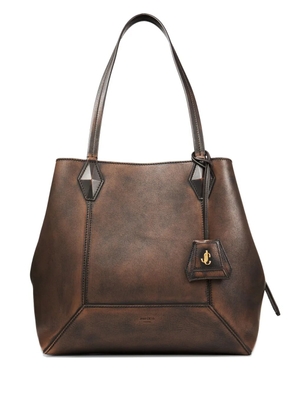 Jimmy Choo medium Diamond leather shoulder bag - Brown