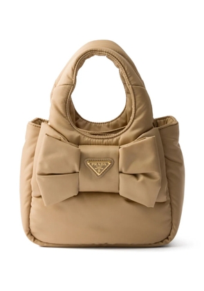 Prada padded Re-Nylon mini bag - Neutrals