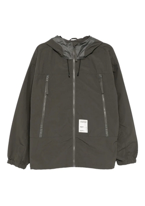 FINGERCROXX logo-patched jacket - Grey