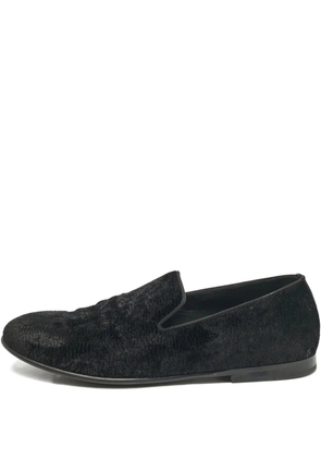 Dolce & Gabbana Pre-Owned velvet loafers - Black