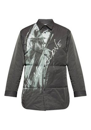 Yohji Yamamoto quilted overshirt - Grey
