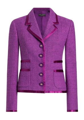 Dolce & Gabbana DNA tweed blazer - Purple