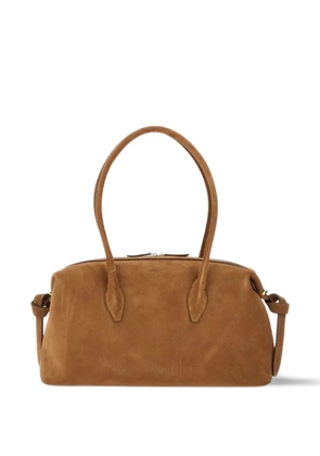 Yuzefi suede top-handle shoulder bag - Brown