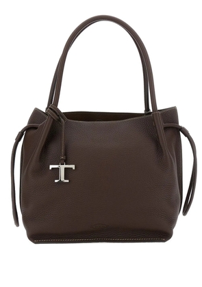 Tod's drawstring leather bucket bag - Brown