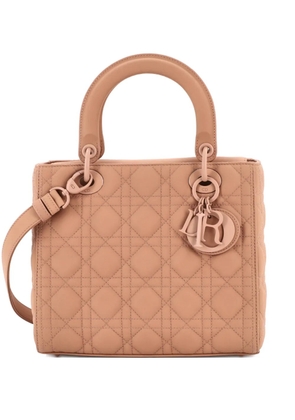 Christian Dior Pre-Owned Ultra Matte Lady Dior Bag Cannage Quilt Calfskin Medium satchel - Neutrals