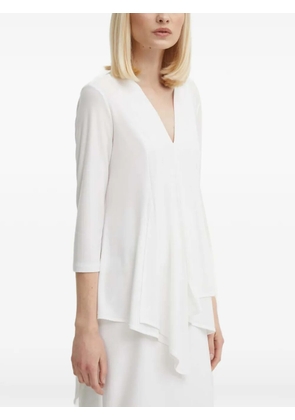 Joseph Ribkoff V-neck asymmetric blouse - White