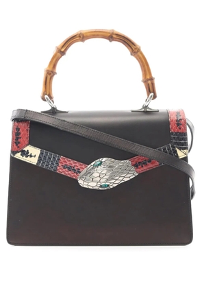 Gucci Pre-Owned 2016-2025 Leather Lilith Bamboo Top Handle satchel - Black