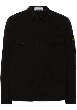 Stone Island Compass-badge shirt jacket - Black