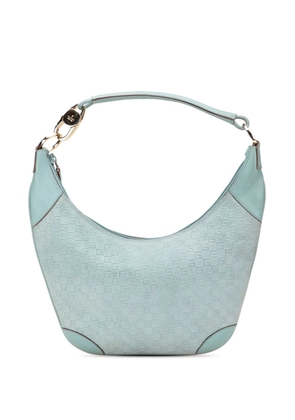 Gucci Pre-Owned 2000-2015 G Square Suede hobo bag - Blue