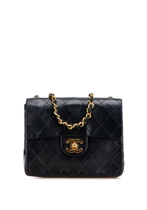 CHANEL Pre-Owned 1986-1988 Mini Square Classic Lambskin Single Flap crossbody bag - Black