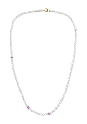 YI Collection 18K yellow gold Ayoka pearl and pink sapphire necklace - White