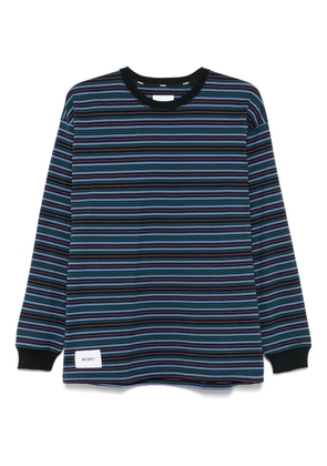 WTAPS striped T-shirt - Purple