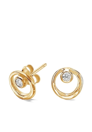 DOWER AND HALL Circle Dewdrop earrings - Gold