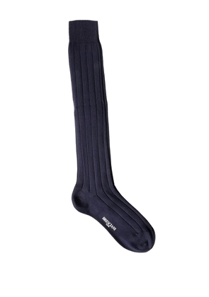 Bresciani Massimo ribbed socks - Blue