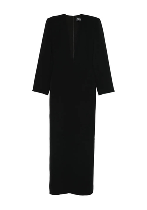 Solace London Deacon long-sleeve maxi dress - Black