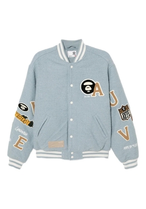AAPE BY *A BATHING APE® logo-embroidered jacket - Blue