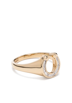 Adina Reyter 14kt yellow gold Horseshoe signet ring