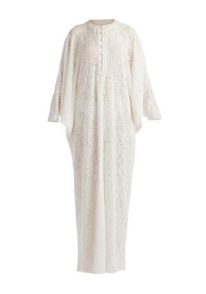 Tadashi Shoji lace draped dress - White