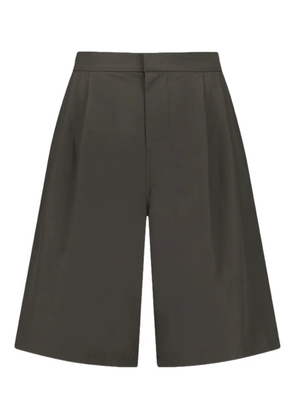 Amomento pleat-detail shorts - Brown