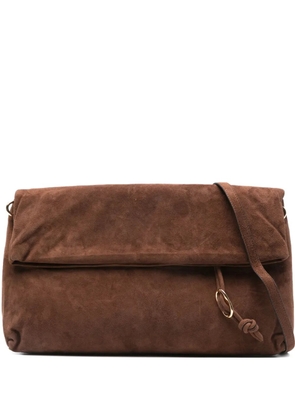 Tela knot detail shoulder bag - Brown