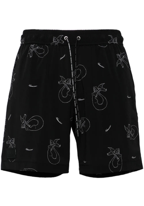 Nahmias Waistband Swim Shorts - Black