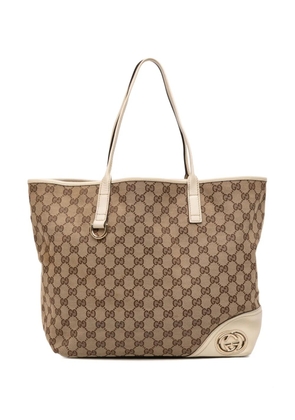 Gucci Pre-Owned 2016-2025 Large GG Canvas New Britt tote bag - Brown