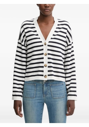 Marc O'Polo striped button-front cardigan - White