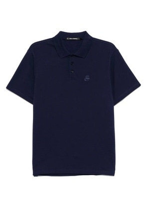 Karl Lagerfeld Kameo Logo Pique polo shirt - Blue
